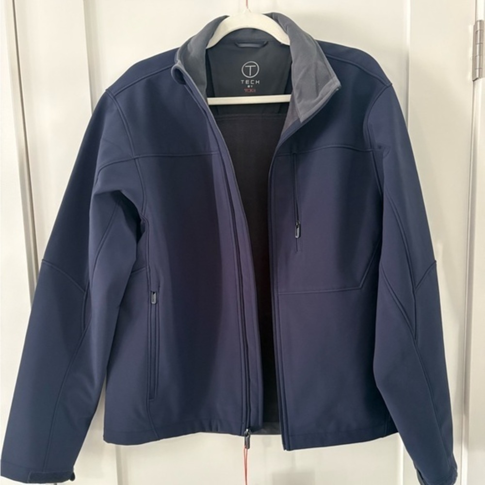 TUMI Tech Men’s Lightweight Travel Shell Jacket | Navy | Medium | NWT